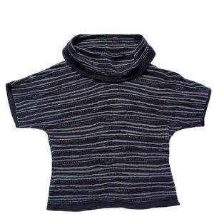 Calvin Klein Jeans Black and Gray Cowl Neck Sweater